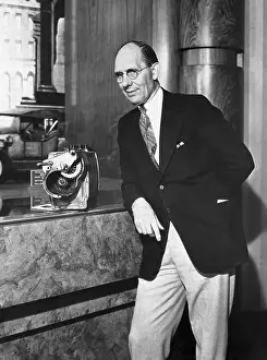 Charles Kettering with His Electric Self Starter