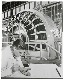 Dearborn Prints: Charles L. Vaughan Showing a Motor