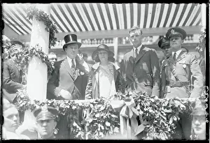 James J Prints: Charles Lindbergh Arriving at City Hall