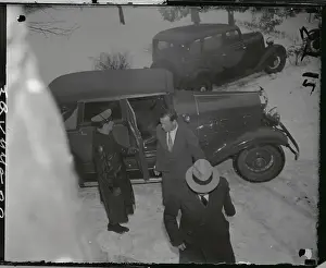 Flemington Prints: Charles Lindbergh Arriving at Hauptmann Trial