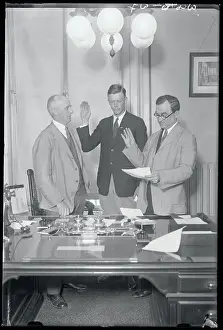 Charles Lindbergh Attending Passport Hearing