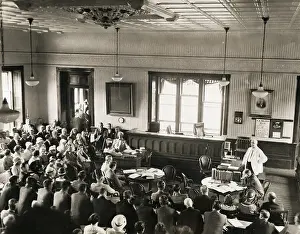 Flemington Prints: Charles Lindbergh in Courthouse