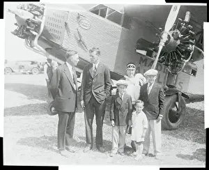 Charles Lindbergh Flying Passenger Plane