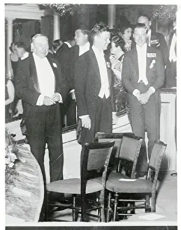 Charles Lindbergh in Formal Wear and Standing With Prince of Wales