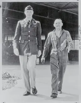 Louis Prints: Charles Lindbergh and James Tate Strolling