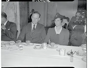 Charles Lindbergh and Mrs. Friedrich Libby
