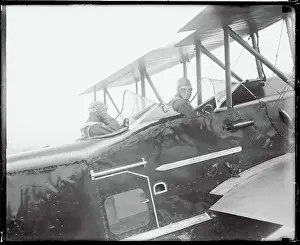 Charles Lindbergh Piloting Army Plane
