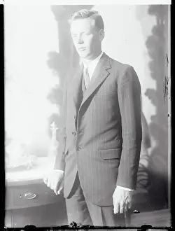 Charles Lindbergh Posing in Suit and Tie