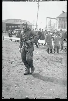 Charles Lindbergh Preparing for Flight