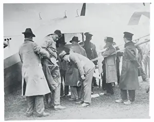 Charles Lindbergh Preparing for His Transatlantic Flight