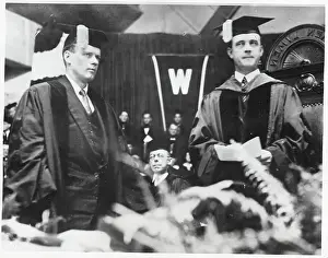 Madison Prints: Charles Lindbergh Receiving Degree