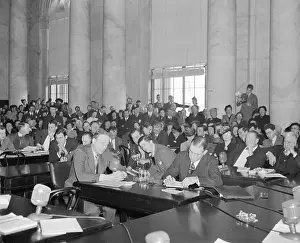 Charles Lindbergh Testifying Before the Senate