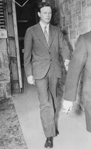 Flemington Prints: Charles Lindbergh Walking Outside
