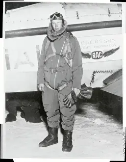 Charles Lindbergh Wearing Flight Suit