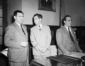 Charles Lucky Luciano With Cuban Police