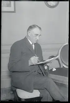 Charles H Prints: Charles Mayo Reading a Document