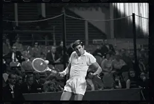 Salisbury Prints: Charles Pasarell Hitting Tennis Ball