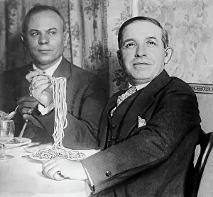 Banking Prints: Charles Ponzi Eating Spaghetti