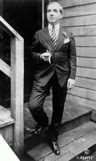 Fraud Prints: Charles Ponzi Smoking a Cigar