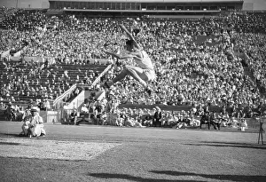 Charles Reed Doing Broad Jump