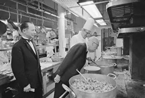 Lodgings Prints: Charles Ritz Inspecting the Kitchen