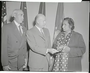Charles Thomas Presenting Mr. & Mrs. Guillen with a Medal of Honor