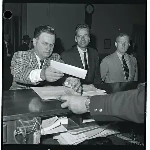 Charles Van Doren Being Booked by Police