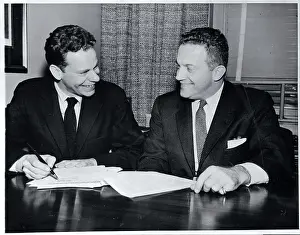 Charles Van Doren Signing Television Contract