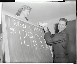Charles Van Doren With Woman and Check