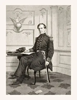 Images Dated 16th April 2016: Charles Wilkes, 19 century portrait