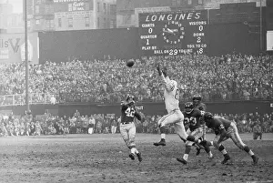 Charley Conerly, Gino Marchetti and Kyle Rote on Yankee Stadium Field