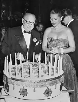 Charlie Berns Cutting His Birthday Cake