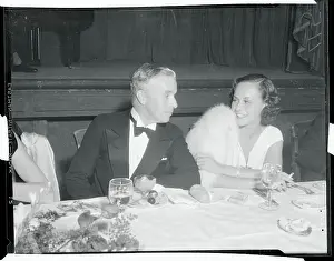 Age Contrast Prints: Charlie Chaplin Chatting with Paulette Goddard