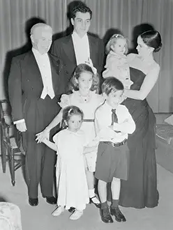 Oona Oneill Prints: Charlie Chaplin and Family