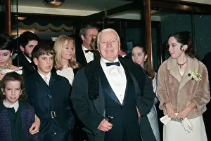 Oona Oneill Prints: Charlie Chaplin with Family at Theater
