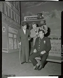 Charlie Chaplin, Jr. with Seated Actor