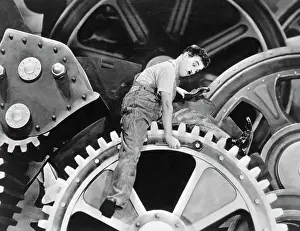Gear Prints: Charlie Chaplin in Modern Times, 1936