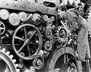 Overalls Prints: Charlie Chaplin In Modern Times
