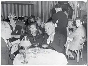 Charlie Chaplin and Oona O'Neill at Club