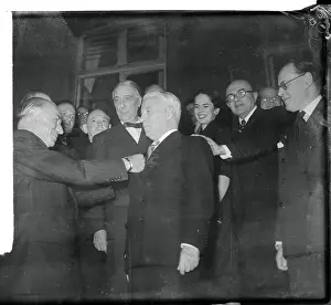 Charlie Chaplin Receiving a Medal