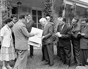 Lausanne Prints: Charlie Chaplin Receiving a Red Sponsored Peace Prize