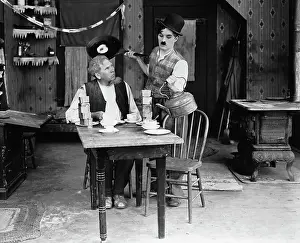 Prints of From the 1919 film Sunnyside Master of Mime, Icon of Cinema: Chaplin in Prints: Charlie Chaplin Serves Breakfast; Movie