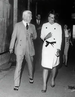 Charlie Chaplin Speaking with Sophia Loren