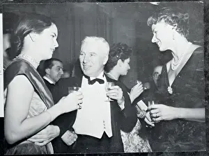 Charlie Chaplin Talking with Women