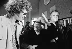 Charlie Chaplin Waving Farewell
