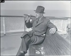 Charlie Grimm Smoking Cigar