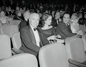 Oona Oneill Prints: Charlie and Oona Chaplin Attending a Movie Premiere