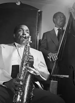 Saxophone Prints: Charlie Parker Practicing for International Jazz Festival