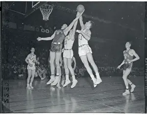 Charlie Tyra Trying to Score a Basket