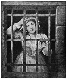 Charlotte Corday in Prison by Charles Louis Muller - 19th Century